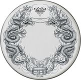 Remo Tattoo Skyn Powerstroke 3 Bassdrum 22" Tattoo Dragon Skyn Wit