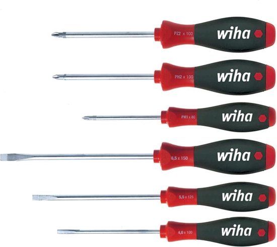Wiha 302 HK6 01 SoftFinish Screwdriver Set - 6 Piece