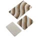 Set mat set (3-delig) lichtbruin