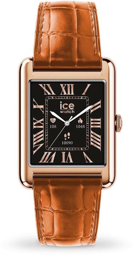 Ice-Watch Ice Watch ICE smart TK 2.0 - Rose-gold - Cognac croco 025383 Smartwatch - 37 mm