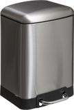 5Five Pedaalemmer - Zilver - 6 liter