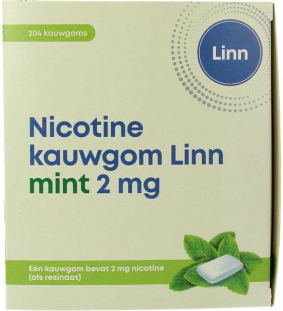 Linn Nicotine Kauwgom Mint 2 mg 204 st