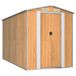 vidaXL Tuinschuur 357 cm Staal Bruin