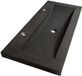 Brauer Magma Wastafel - 100 cm - Natuursteen Basalt Antraciet