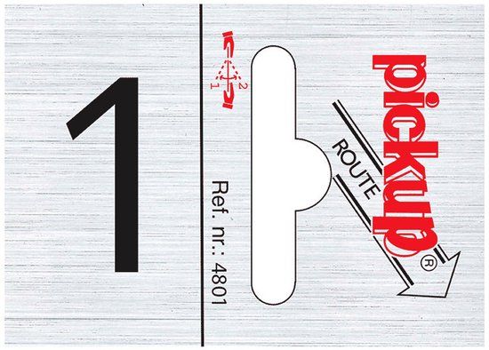 Pickup Route alulook 25x44 mm - cijfer 1