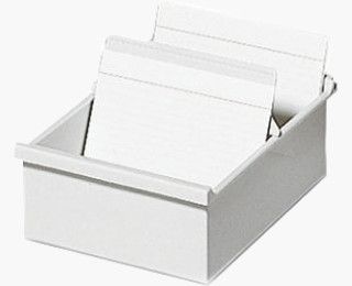 Exacompta 57140D kaartenbak A7 | Licht Grijs | Plastic