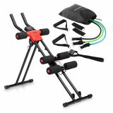 InnovaGoods Set machine à abdominaux pliable et bandes de résistance avec accessoires et guide d'entraînement