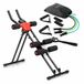 InnovaGoods Set machine à abdominaux pliable et bandes de résistance avec accessoires et guide d'entraînement