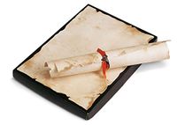 Honsell 25511 - documentenpapier "Antiek", DIN A3, certificaatpapier met pergamentachtige look, 180 g/m², verpakking met 100 vellen