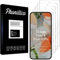 Phonillico® Gehard glas voor Google Pixel 9 / Pixel 9 Pro [Pack 4]