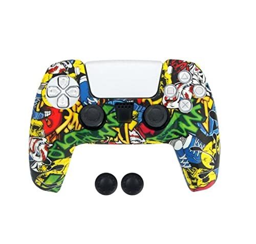 Generic Siliconen Controller Hoesjes Grafity Beschermhoes Skin Grip Softcover Case Compatibel met PS5 - Playstation 5