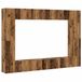 vidaXL 8-delige TV-meubelset Wandmontage Bewerkt Hout Oud Houtkleurig