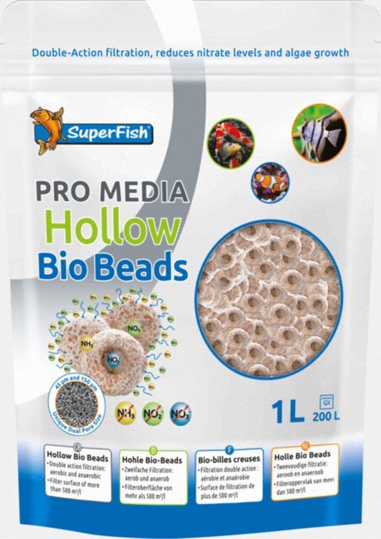 Superfish Pro Media Bio Bead - Filtermateriaal - 1000 ml