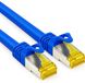 Allteq Cat 7 - S/FTP - Netwerkkabel - Patchkabel - Afgeschermd - 10 Gbps - 2 meter – Blauw
