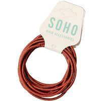 SOHO Haarelastiekje Dames Donkerrood
