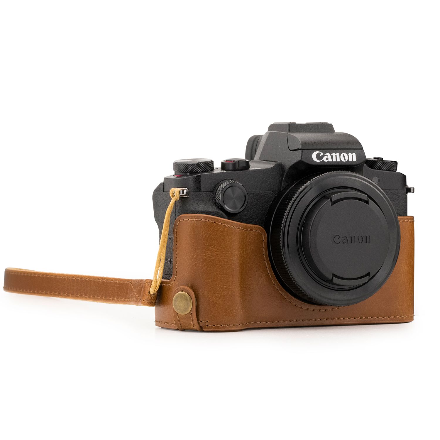 MegaGear MG1389 - Cameratas - Bruin - Kunstleer - Canon PowerShot G1X Mark