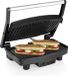 Merkloos Croque Monsieur Toestel - Tosti Apparaat - Instelbare Temperatuur - Vergrendelende Clip - Tosti IJzer - Uitklapbaar Contact Grill - Kleine Tosti Apparaat Voor 2 Tosti's - Panini Grill - Antiaanbaklaag Toaster Grill - Sandwichmaker
