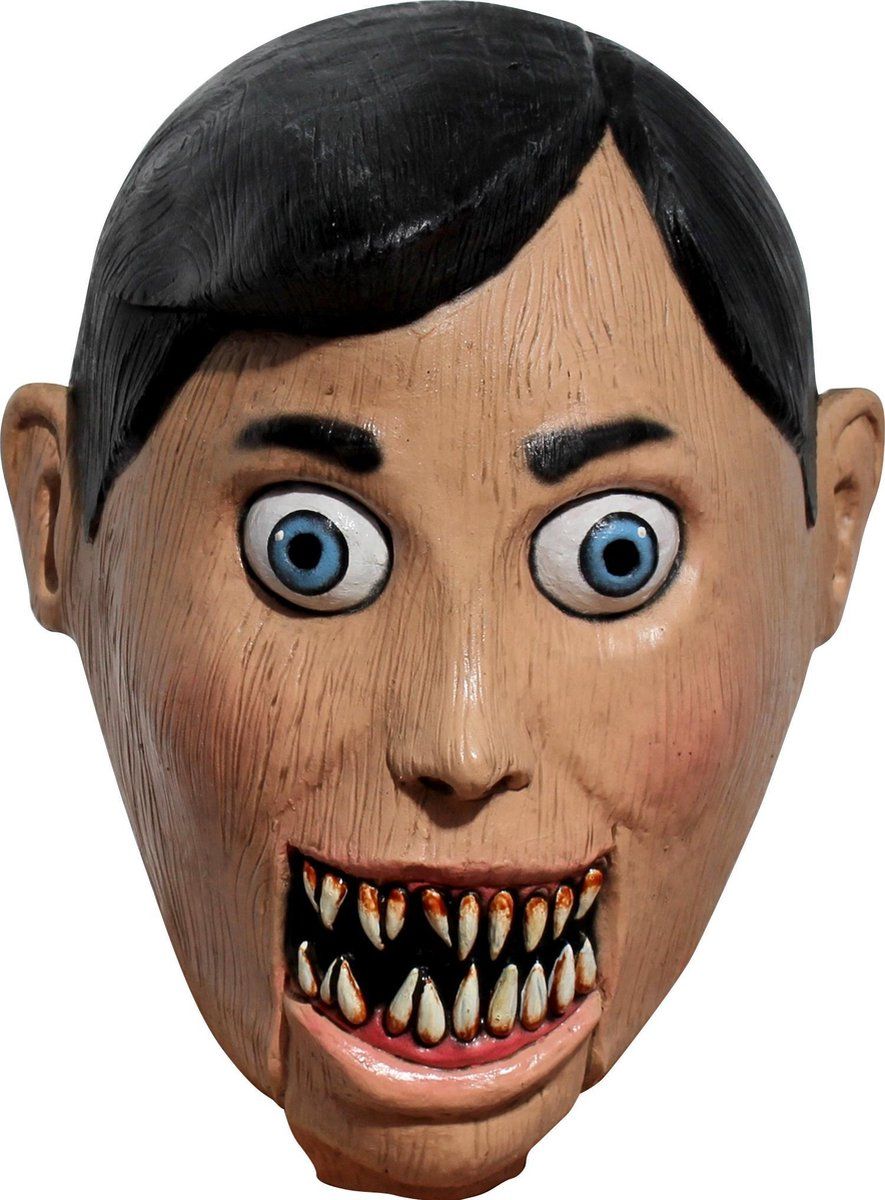 partychimp Halloween Mask Evil Puppet | Latex | One Size