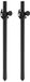 G4M Gear4music G4M PA Speaker Pole Pair, 35mm to M20 Thread