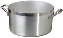 Pentole Agnelli Braadpan van aluminium, BLTF, met 2 handgrepen van roestvrij staal, zilver, 10 liter