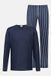 Mey Pyjama Homme Seriously Stripes Manches Longues Yacht Blue M