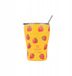 ESTIA HOME ART Gele Trankbeker met Aardbeienprint - 350ml