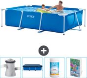 Intex Rechthoekig Frame Zwembad - 260 x 160 x 65 cm - Blauw