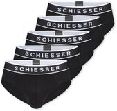 Schiesser 5-pack Rio-slips zwart 95/5 katoen heren M