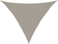 vidaXL Zonnezeil 160 g/m² driehoekig 3x3x4,2 m HDPE lichtgrijs