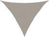 vidaXL Zonnezeil 160 g/m² driehoekig 3x3x4,2 m HDPE lichtgrijs