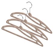 Domopak Living 903320 Set met 3 hangende T-shirt, fluweel, broekhouder