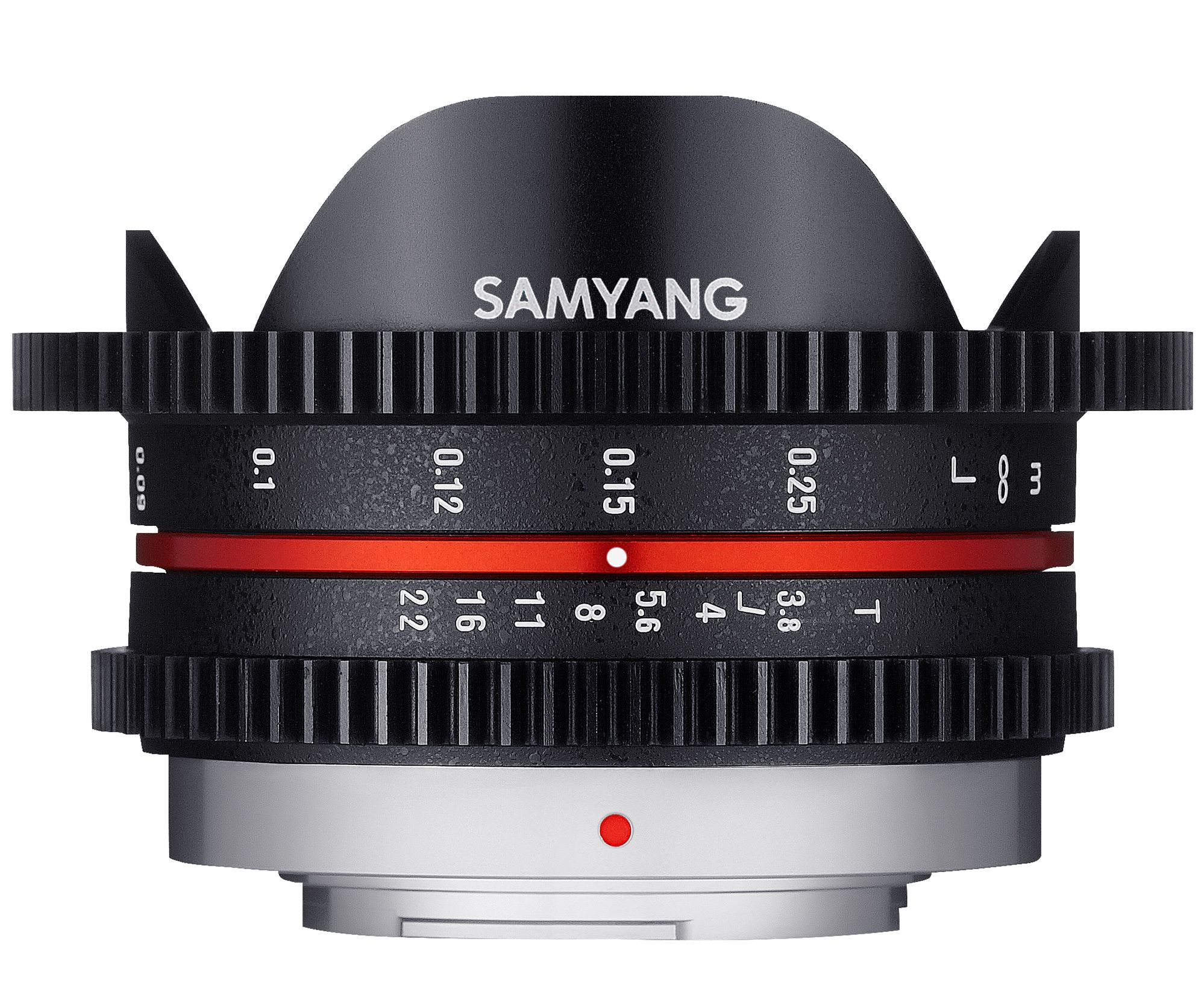 Samyang 7.5mm T3.8 Cine UMC Fish-eye Lens - Micro Four Thirds (MFT) - Black