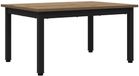 vidaXL - Salontafel - Artisanaal - eiken - 70 x 50 x 36 cm - Bewerkt hout