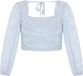 faina Blouse 'Festive' lichtblauw