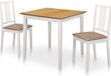 vidaXL 3-delige Eethoek MDF Wit