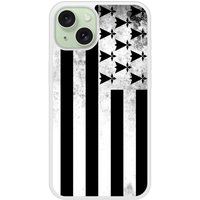 Apple iPhone 15 Drapeau bretagne Verstevigd hoesje met sublimatie bedrukking