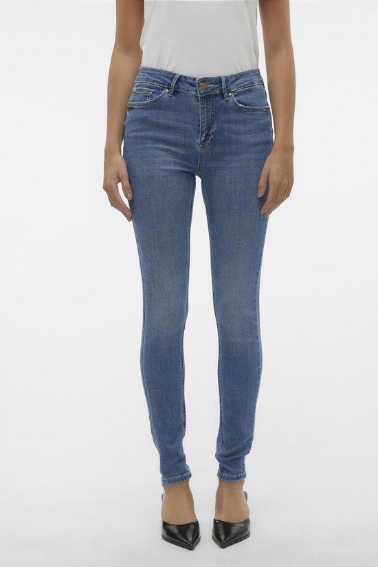 Vero Moda VMFLASH Skinny Jeans - Medium Blue Denim - W32/L30