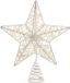 Decoris Kaemingk B.V. Ster piek/kerstboom topper - wit - 23 cm