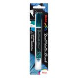 Pentel XGFH-DDX Dual Metallic Brush - Penseelstift, veranderende glitterinkt, groen/metallic blauw, 1 stuk op blisterkaart