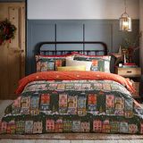 furn. Christmas Spirit Dekbedovertrek Set - King - Groen