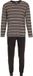 Pastunette - Urban Essence - Pyjama - Katoen - Bruin - Gestreept - Maat 2XL