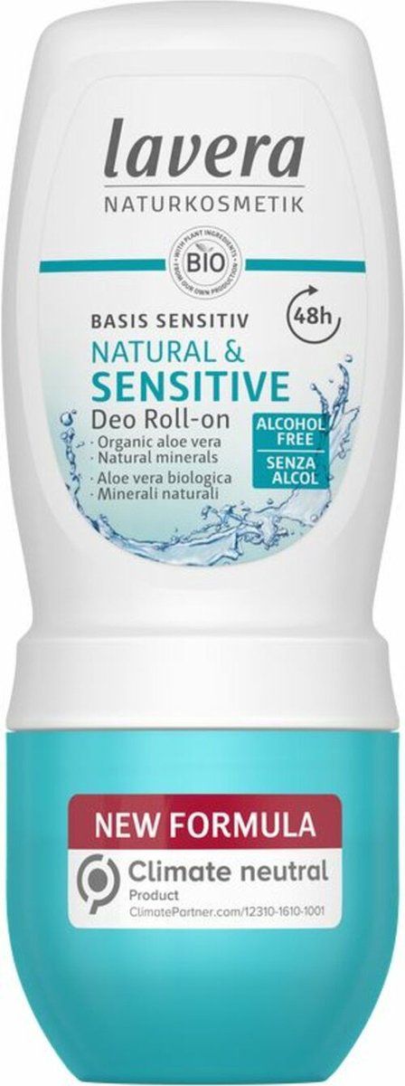 Lavera Deo Roll-On Basis Sensitiv Natural & Sensitive 48 H - 50 ml - Dames