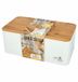 RBV Birkmann Laib & Seele Broodtrommel - Bamboe/Metaal - Wit/Bruin - 33x18x13cm