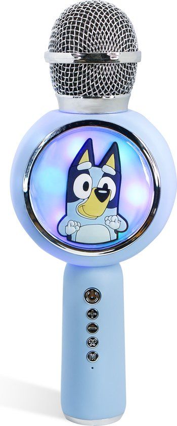 Bleuy Bluey - Draadloze Karaoke Microfoon voor Kinderen met LED Display, Speaker en Stemvervorming