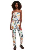 Urban Classics Viscose Bandeau whitesandfruity Jumpsuit Creme 4XL