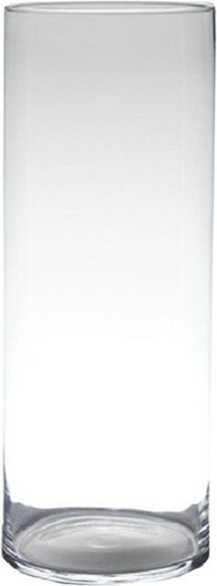 Hakbijl Glass Cylinder Vase - 60cm - Transparent