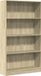 vidaXL Boekenkast 80x24x143 cm bewerkt hout sonoma eikenkleurig