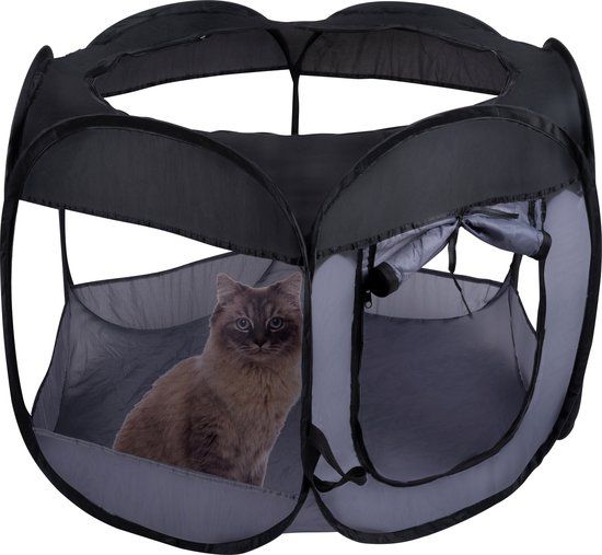 maxxpro Opvouwbare Bench - Reisbench - 100 x 75 CM - Zwart - Nylon