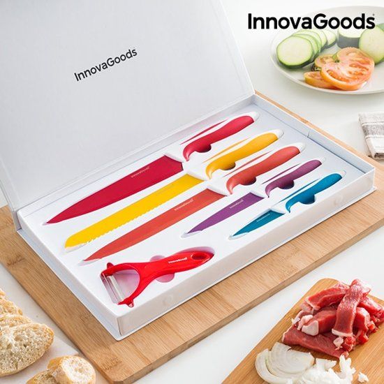 InnovaGoods Keramische Messen en Schiller Set 6 delig