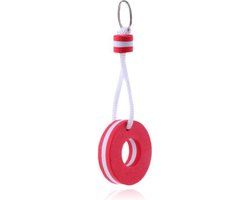 LGT JWLS Nautische Stijl Drijvende Sleutelhanger - Rond - Rood